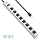 JUNNUJ Metal Long 8 Outlet Power Strip Surge Protector, White, 6 FT, 1