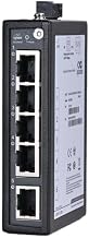 InHand Networks ISE2005D 5-Port Fast Ethernet Industrial Switch, 10/100Mbps Unmanaged Hardened Network Hub, DIN-Rail Mount, -40°F to 167°F, UL/FCC Certified (Terminal Block Included) - Image 1
