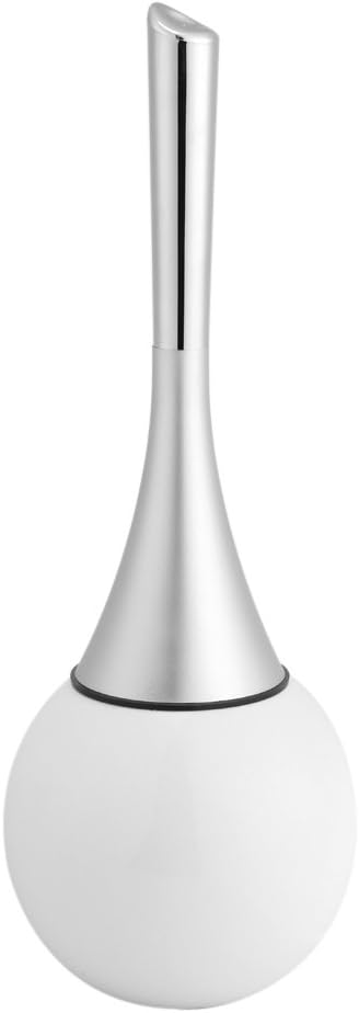 Toilet Brush and Holder Set, Toilet Brush Set Toilet Bowl Brush with Stainless Steel Base Toilet Bowl Brush and Holder for Home(02)