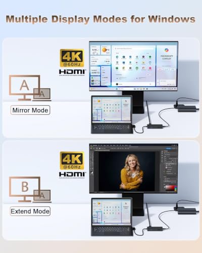 Surface Docking Station, 10-in-1 Dock for Microsoft Surface with 4K HDMI