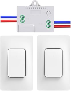 Self Powered Wireless Light Switch Kit Remote Light Switches Wireless No Wiring No Battery Kinetic Light Switch Wireless Radio Wall Switches for Home Lighting - Image 1