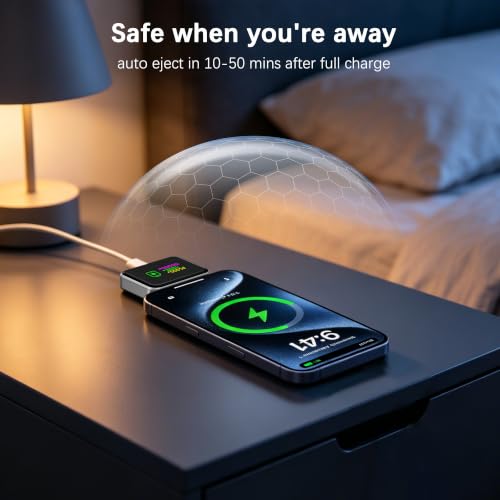 2Pcs Auto Disconnect Charger Protector,Auto Shut Off Phone Charger