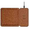 PU Leather Wireless Charging Station and Valet Tray, Gift for Men Husband Dad from Wife Daughter Son, Nightstand Organizer for Men Women,Christmas Boyfriend Anniversary Birthday Gifts for Him