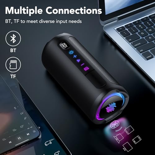 Portable Bluetooth Speaker with Battery Level Displa | Audio Accessori - Image 7