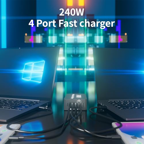 240W USB C Charger Block, 4 Port USB Fast Charging S | Charging & Powe - Image 7