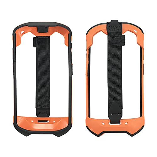 Protective Cover Bumper Case Rugged Boot with Hand Strap for Zebra TC51 TC510K TC52 TC56 TC57,Slim TPU Scanner Cover,Barcode Touch Mobile Computer Accessories (Orange)