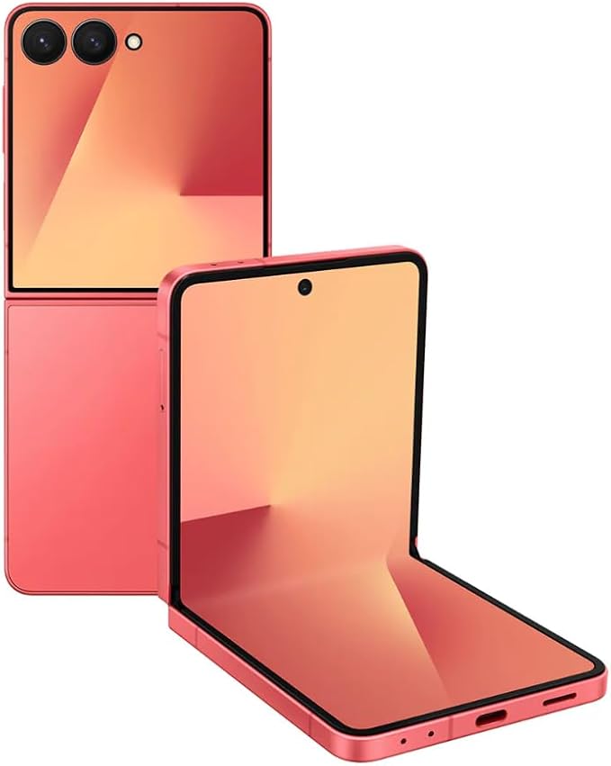 Samsung Galaxy Z Flip7: AT&T Only, 256GB Storage, Coralred (Renewed)