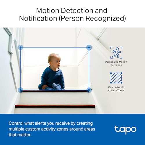 Tapo 1080P Indoor Security Camera, Baby Monitor, Dog Camera, C100(4-Pack)