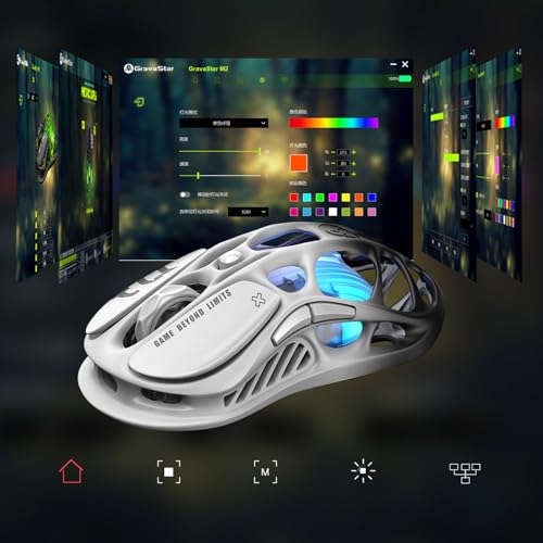 GravaStar Mercury M1 Pro Tri-Mode Wireless Gaming Mouse