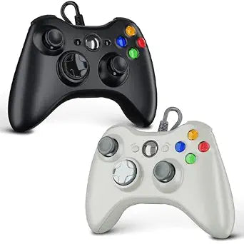 Zamia 2 Pack Wired Controller for Xbox 360, Compatible with xbox 360/PC Windows 10/8/7, with Upgraded Joystick, Double Vibration, 2.5mm headphone Jack