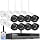 Hiseeu Wireless Security Camera System Outdoor, 3MP WiFi Camera for Home