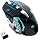 New 2.4G Wireless Rechargeable Gaming Mouse Silent Click with 6 Buttons, 3 Adjustable Levels DPI, Colorful LED Lights for Laptop, iPad, MacOS, PC, Windows, Android (Black)
