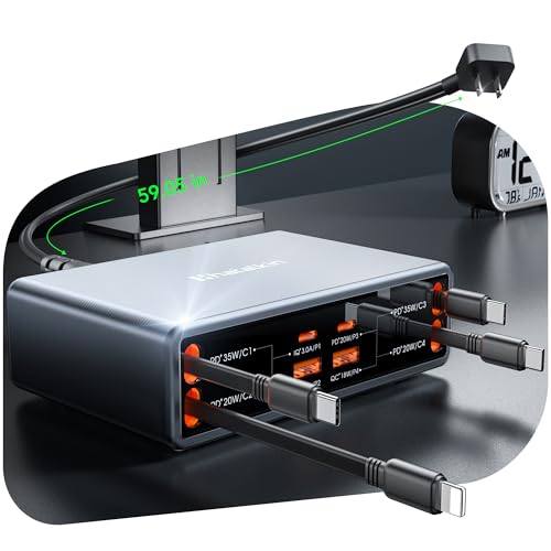 8-in-1 Retractable USB-C GaN Charger for Multiple Devices - Image 2