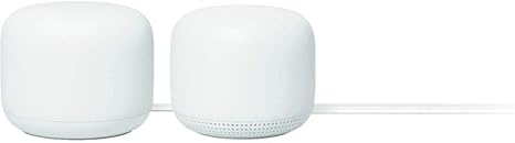 Google Nest Wifi - Home Wi-Fi System - Wi-Fi Extender - Mesh Router for Wireless Internet - 2 Pack