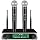 Wireless UHF Microphone System,W/2 Handhelds,Auto Scan,2x50 UHF Frequencies,200ft Range,Dynamic Microphone for Singing,Karaoke,Church