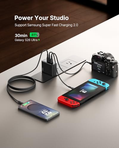 INIU 100W USB C Laptop Charger, GaN Fast Charging Bl | Charging & Powe - Image 6