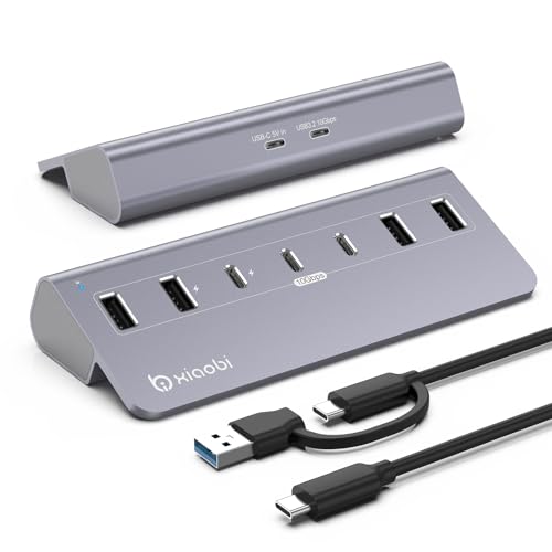 USB C Hub,10Gbps USB Splitter with 4*USB-A and 3*USB-C Ports - Image 2
