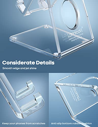 Lamicall Clear Acrylic Cell Phone Stand, Office Desk | Phone Accessori - Image 6