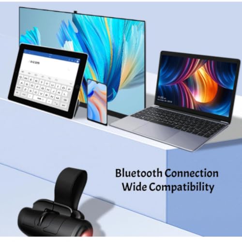 Mini Finger Mouse,Small Bluetooth Finger Ring Mouse Handheld Pocket Ring Mice Ergonomic Portable Wearable Optical Remote Control Mice for Office Home Gaming Computer Laptop Tablet Smartphone-Black