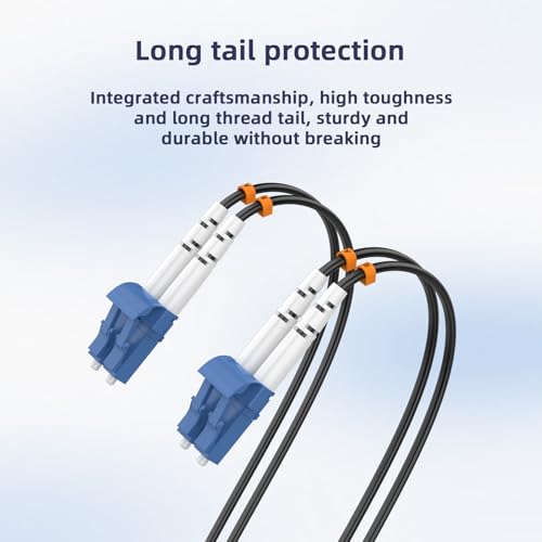 100ft 100feet 30m LC to LC Outdoor Armored Duplex 9/125 SM Fiber Optic Cable Jumper Optical Patch Cord Singlemode 30Meters 100ft LC-LC