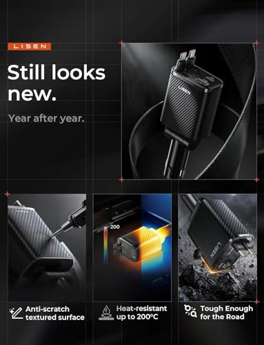 LISEN Retractable Car Charger USB C [Upgraded Dual T | Charging & Powe - Image 4