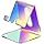 Tomorotec Iridescent Acrylic Phone Stand, Portable Phone Holder for Desk