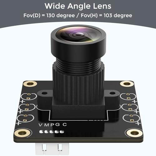 1080P USB2.0 UVC Camera, 130° Wide Angle Camera, Plug & Play for PC, Raspberry Pi, Jetson Nano and SBCs. Support Windows, Linux, Android and Mac OS.