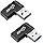 90 Degree Right Angle USB 3.0 Male to Female Expansion Adapter for Connecting Mobile Hard Disk, U Disk, Wireless Network Card, Camera, Mouse, Keyboard, etc. - Black 2pack