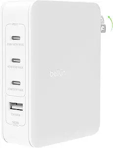 Belkin 140W 4-Port GaN USB C Charger Block, Fast Charging for MacBook