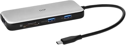 Monoprice 8-in-1 Dual-HDMI Dock with 10Gbps USB Ports, 10 Gbps USB Ports, 100W Passthrough Charging, Ethernet, SD/MicroSD Readers, Plug‑and‑Play, Works with Windows, MacOS, and Thunderbolt Systems - Image 4