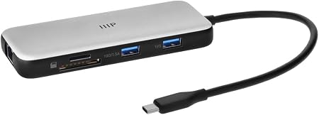 Monoprice 8-in-1 Dual-HDMI Dock with 10Gbps USB Ports, 10 Gbps USB Ports, 100W Passthrough Charging, Ethernet, SD/MicroSD Readers, Plug‑and‑Play, Works with Windows, MacOS, and Thunderbolt Systems - Image 3