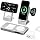 3 in 1 Foldable Magnetic Wireless Charging Station, 15W Fast Wireless Charger Stand, Aluminum Alloy, Compatible with iPhone 17/16/15/14/13/12, Apple Watch, AirPods Pro/4/3/2(Includes Adapter) (Silver) - Image 9