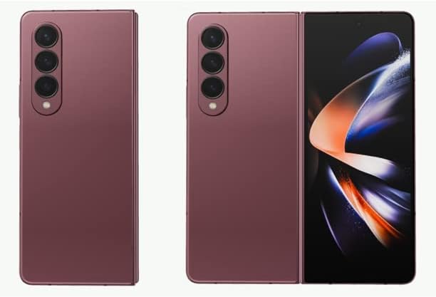 Samsung Galaxy Z Fold 4 5G US Version, 256GB, Burgundy - Unlocked (Renewed)