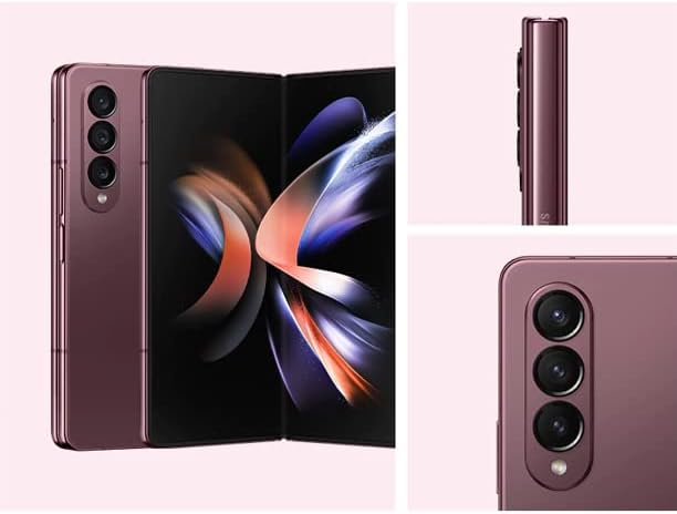 Samsung Galaxy Z Fold 4 5G US Version, 256GB, Burgundy - Unlocked (Renewed)