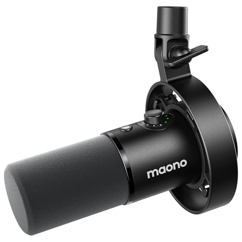MAONO Dynamic Microphone-XLR USB Podcast Recording Mic with 192kHz/24bit