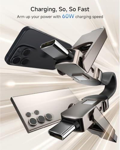 6-in-1 Keychain Charging Cable,60W Fast Charging Multi Charging Cable with USB-A,USB-C,L & Micro USB Connectors,Travel Essentials for Cruise Vacation, Camping, iPhone 18 Pro/Duo/17-12,Samsung,iPad