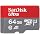 SANDISK 64GB Ultra microSD Card + Adapter, Up to 140MB/s Read Speeds