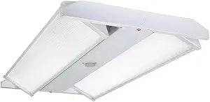 Metalux HBLAO 2 ft High Bay LED Shop Light, 400W Equivalent, 24,000 Lumens, Adjustable Optics, Selectable CCT 3500K/4000K/5000K, Garage, Workshop, Warehouse Lighting - HBLAOS-1824C3R