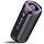 Portable Bluetooth Speaker with Battery Level Display, Powerful Sound Wireless Speaker: Deep Bass, BT 5.4, 20H Playtime, 7 RGB Modes, IPX7 Waterproof, TWS Pairing, Beach/Vacation Essentials（Black）