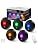 RGB Puck Lights with Remote Control, 2000mAh Rechargeable Stick on Led Lights, 9 Colors & 2 Dynamic, Tap Light with Timing,Under Cabinet Lighting for Closet,Kitchen,Cabinet,Shelf(Black, 5 Pack)