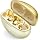 JewelPods C3 Wireless Bluetooth Earbuds, Jeweled Open-Ear Headphones, Gold