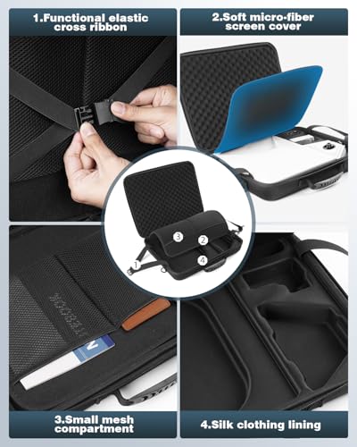 Starlink Mini Case with 16.4FT Power Cord for Protection & Travel & Camping