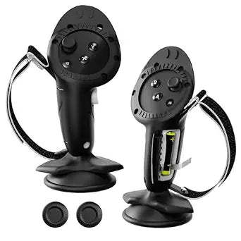 APEXINNO Controller Grips Cover for Meta Quest 3/3S Accessories,Battery Opening Cover with Suction Cup Handle Grip,Adjustable Knuckle Strap,Compatible with Meta Quest 3/3S