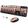 SkyGive Wireless Keyboard and Mouse Combo, Ergonomic Full Size Typewriter Retro Round Keycaps Keyboard, Compatible with Windows, PC, Perfect for Home and Office Keyboards (Aurora Red)
