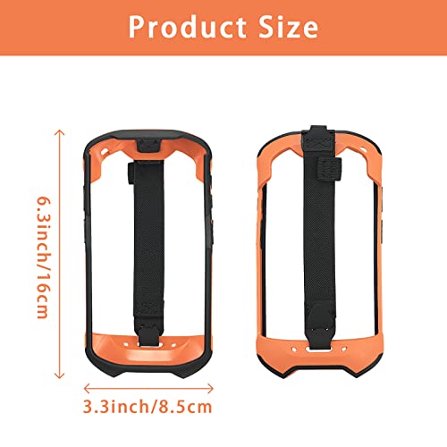 Protective Cover Bumper Case Rugged Boot with Hand Strap for Zebra TC51 TC510K TC52 TC56 TC57,Slim TPU Scanner Cover,Barcode Touch Mobile Computer Accessories (Orange)