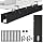 48" Under Desk Cable Management Tray- Clamp/Screw Mount Desk Cable Organizer Cable Tray Hiders for Office&Home