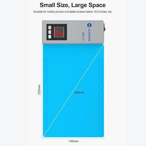 LS3 Mini LCD Screen Remover Heating Stage Separator Pad 10.5 - inch CPB Heating Compatible with iPad iPhone Smartphone LCD Screen Separator Machine Repair Tools Heat Plate