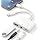 USB-C & Lightning to 3.5mm Audio Jack Adapter, Lightning to USB C Adapter with USB-A OTG Port and 3-in-1 USB-C Port for Charging, Data Transfer & Aux Audio, Compatible with iPhone17 iPad Galaxy S26