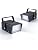 32 Led Strobe Lights Mini Strobe Light Adjustable Flashing Light Halloween Outdoor Strobe Light Machine for Party（2 pcs White Light）