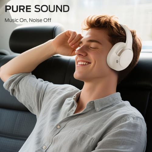 Oraolo Persona 5th ANC-Wireless Bluetooth Over-Ear Headphones with Microphone, 70H Playtime, Bluetooth 6.0, Comfortable and Foldable Design